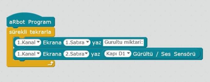 arBot Gürültü  Ses Sensörü Modülü